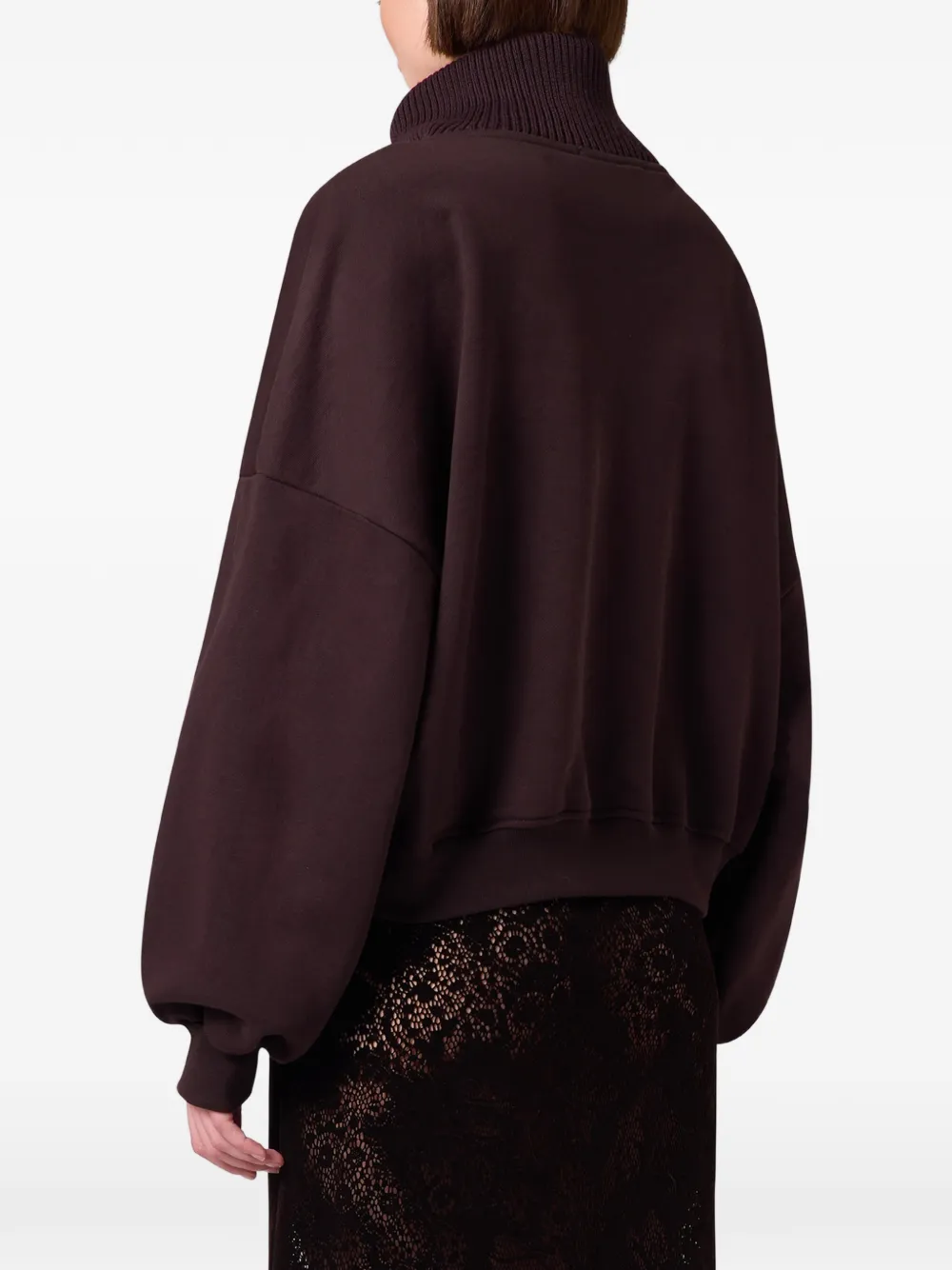 MSGM Sweater met geborduurd logo Bruin