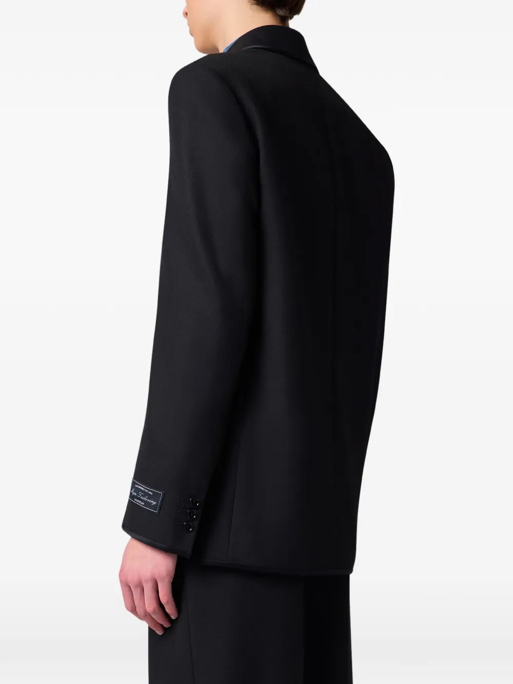 MSGM Getailleerde blazer met sjaalrevers Zwart