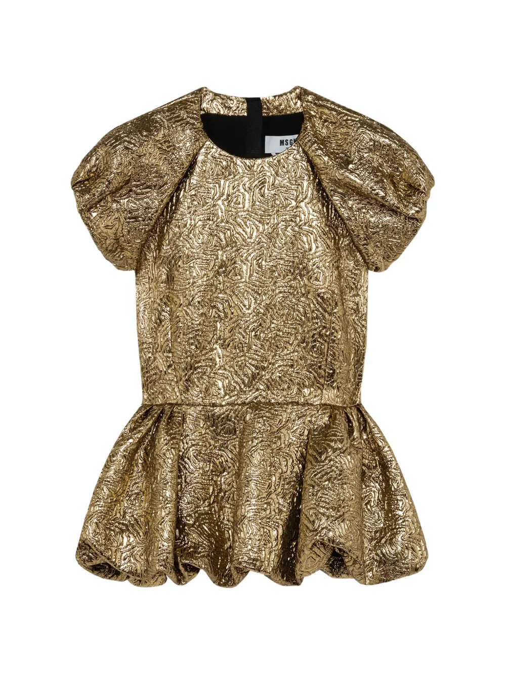 MSGM Top con effetto jacquard - Oro