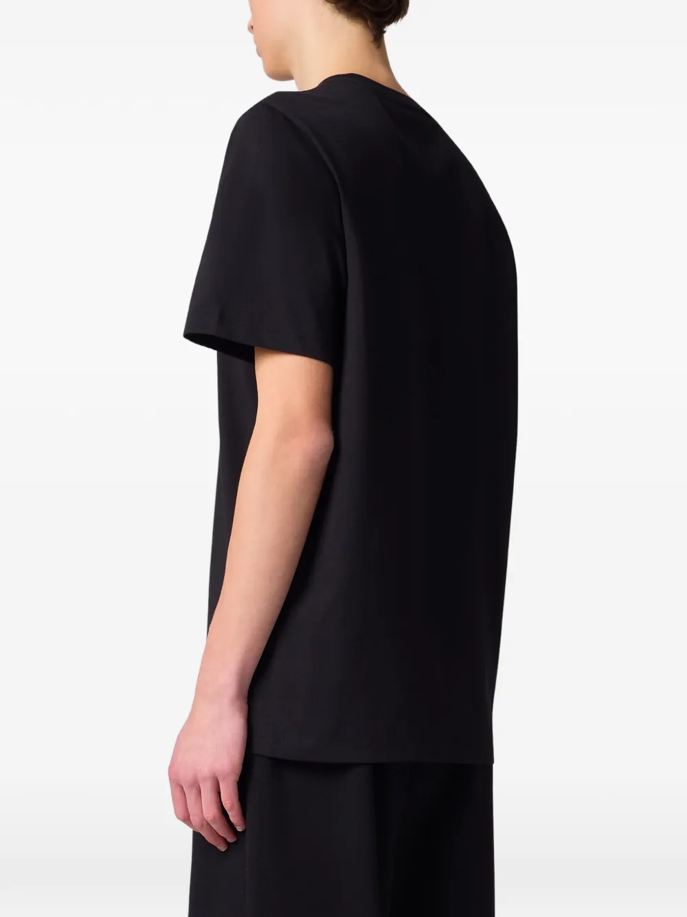 MSGM T-shirt met geborduurde tekst Zwart