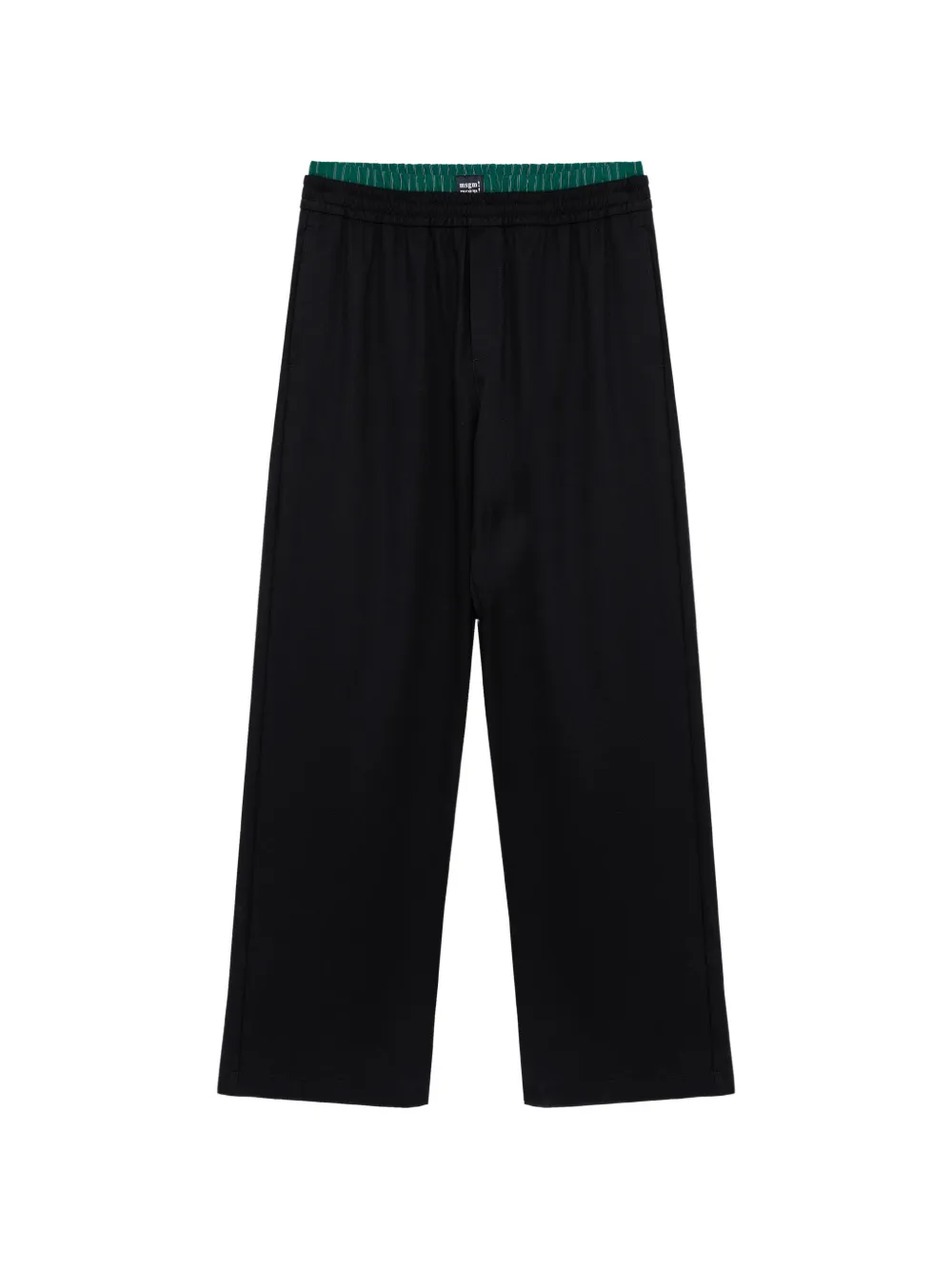 MSGM Pantaloni con applicazione logo - Nero