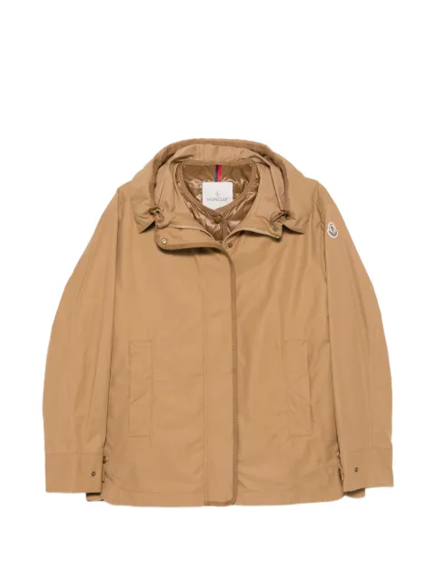 Moncler Jaqueta de capuz com logo