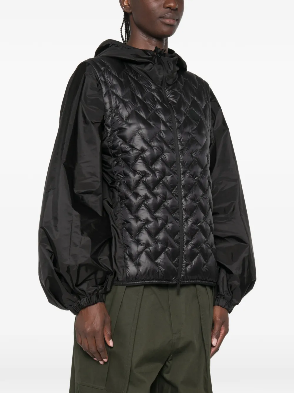 Moncler Mirage opvouwbaar 2-in-1 donsjack Zwart