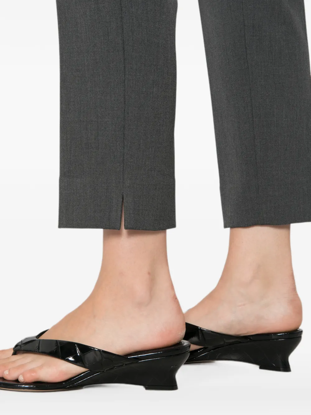 Peserico Cropped broek Grijs
