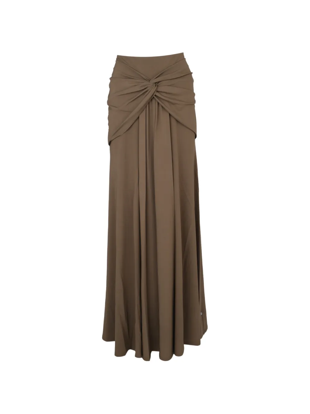 Roland Mouret twist-detail draped maxi skirt - Green