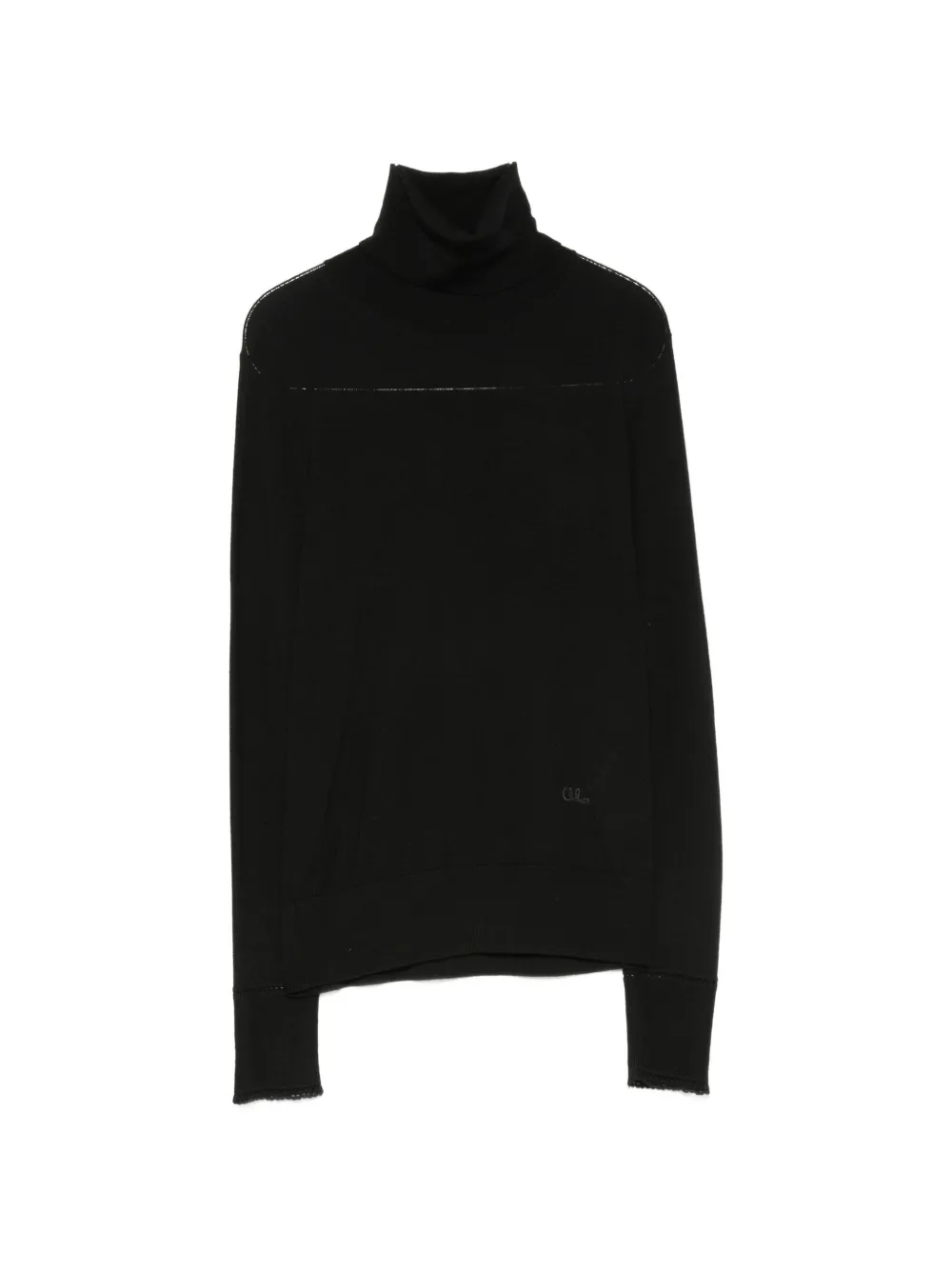 Chloé roll-neck long-sleeve knit - Nero