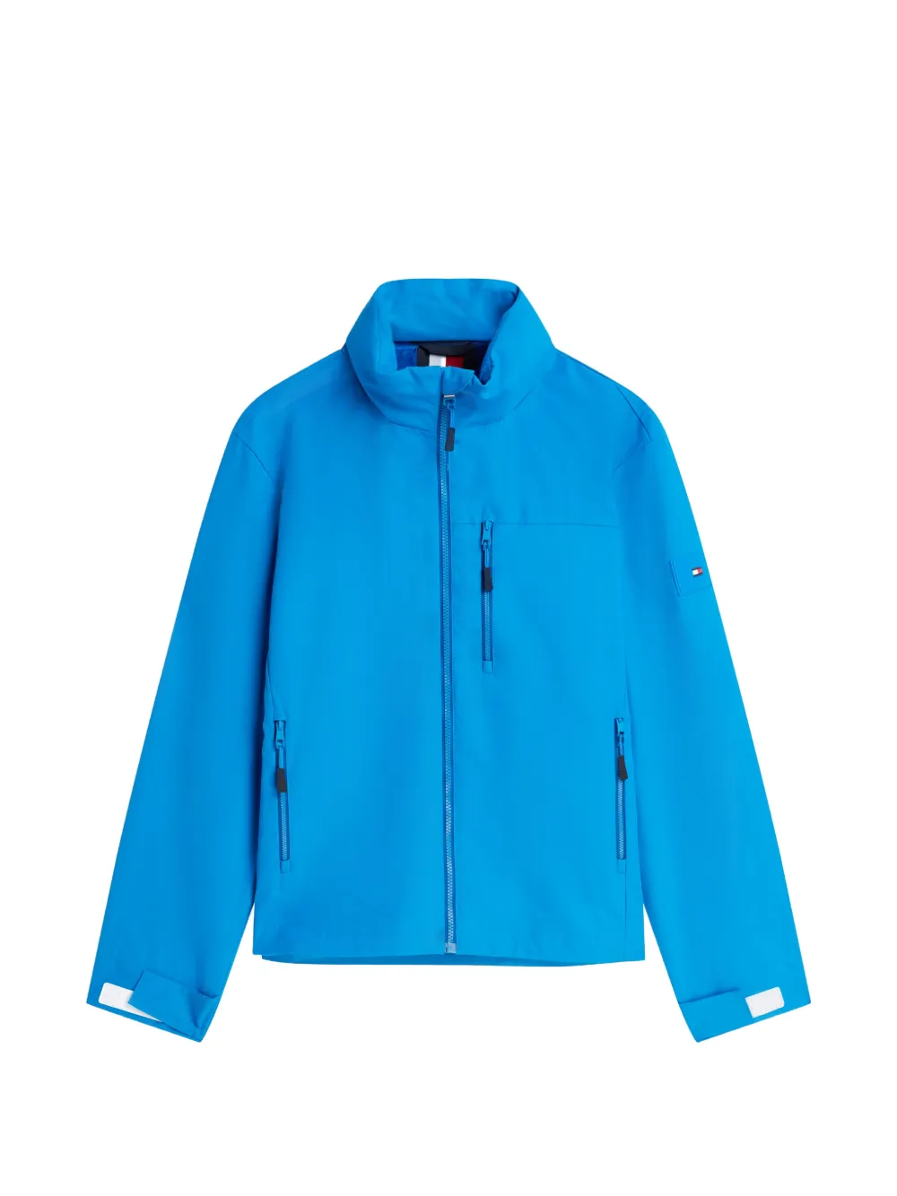 Tommy Hilfiger logo-print hooded jacket - Blu