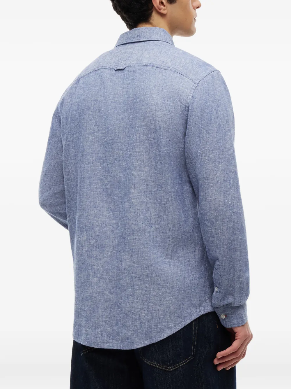 Tommy Jeans Overhemd met geborduurd logo Blauw