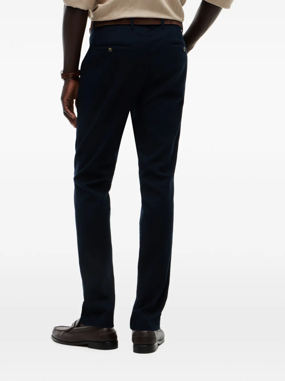 Tommy Hilfiger Chino met logopatch Blauw