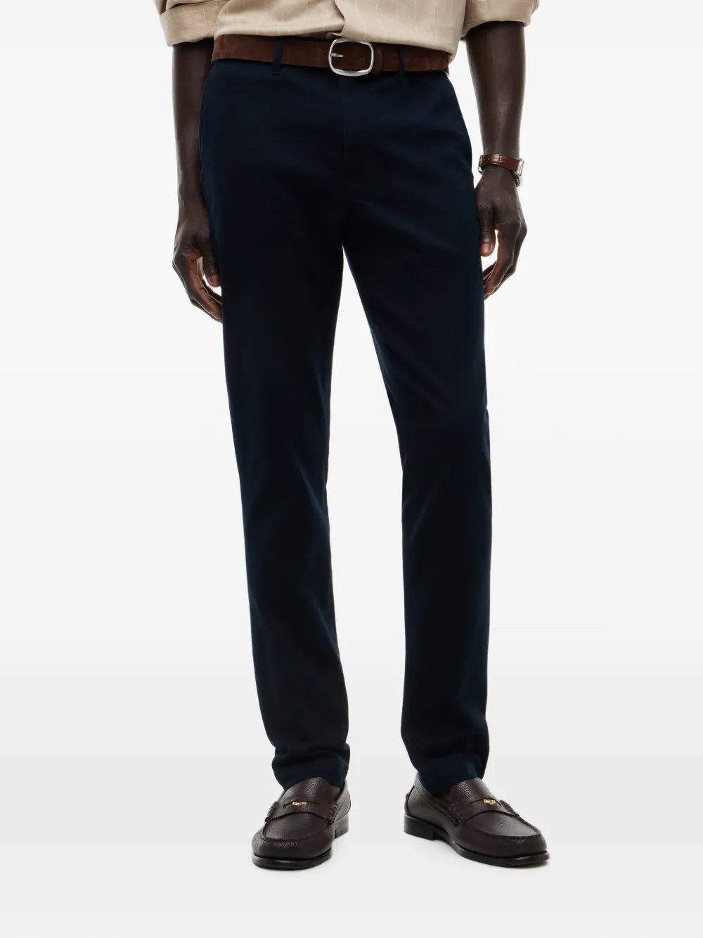 Tommy Hilfiger Chino met logopatch Blauw