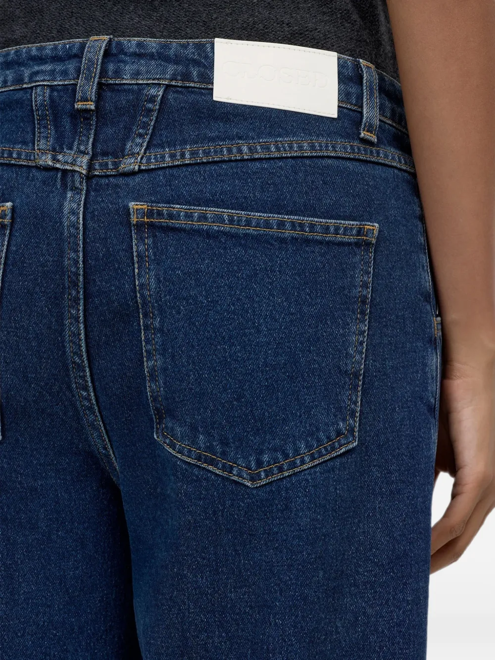 Closed Stover-X high-waist straight jeans Blauw