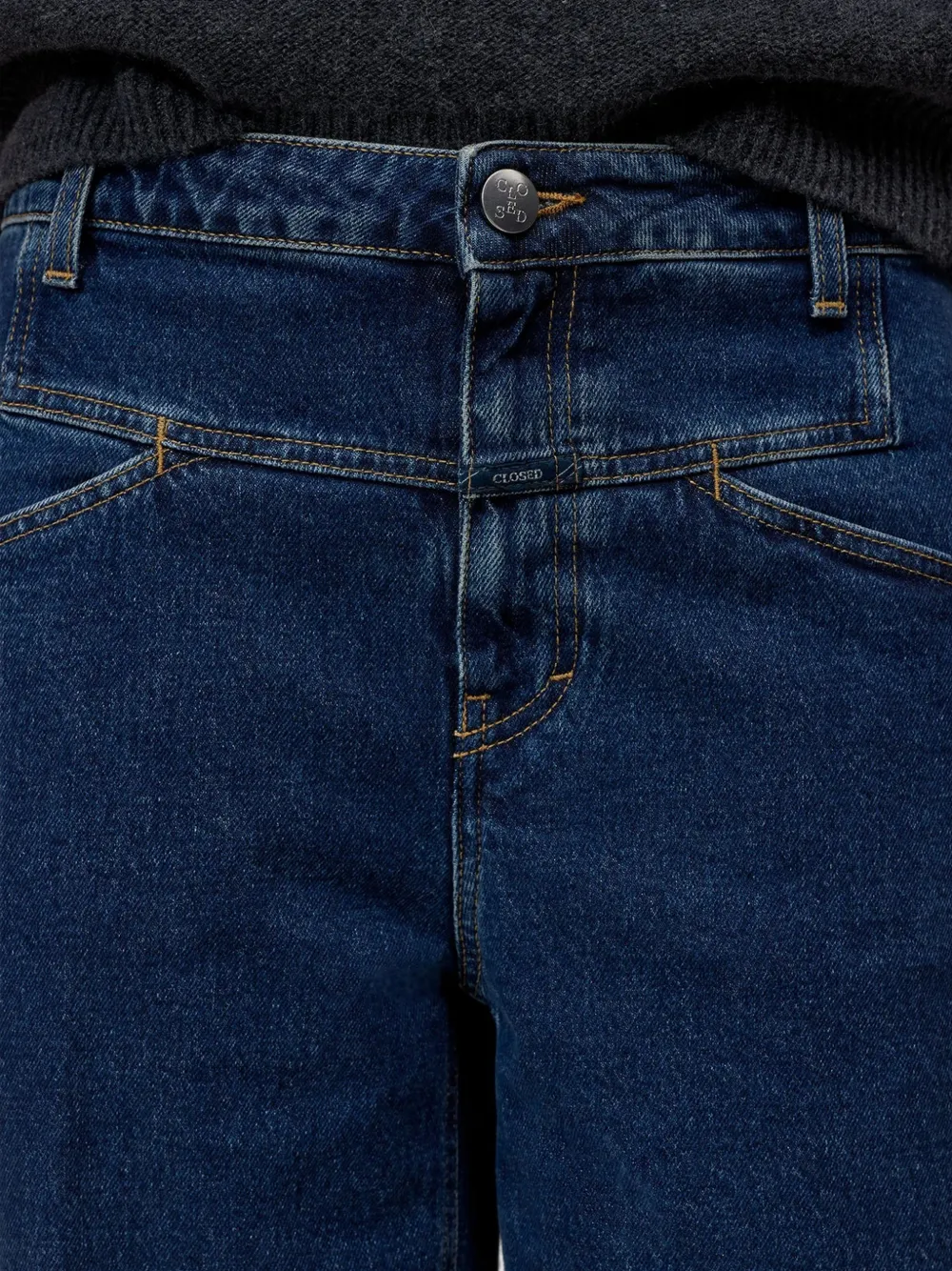 Closed Stover-X high-waist straight jeans Blauw