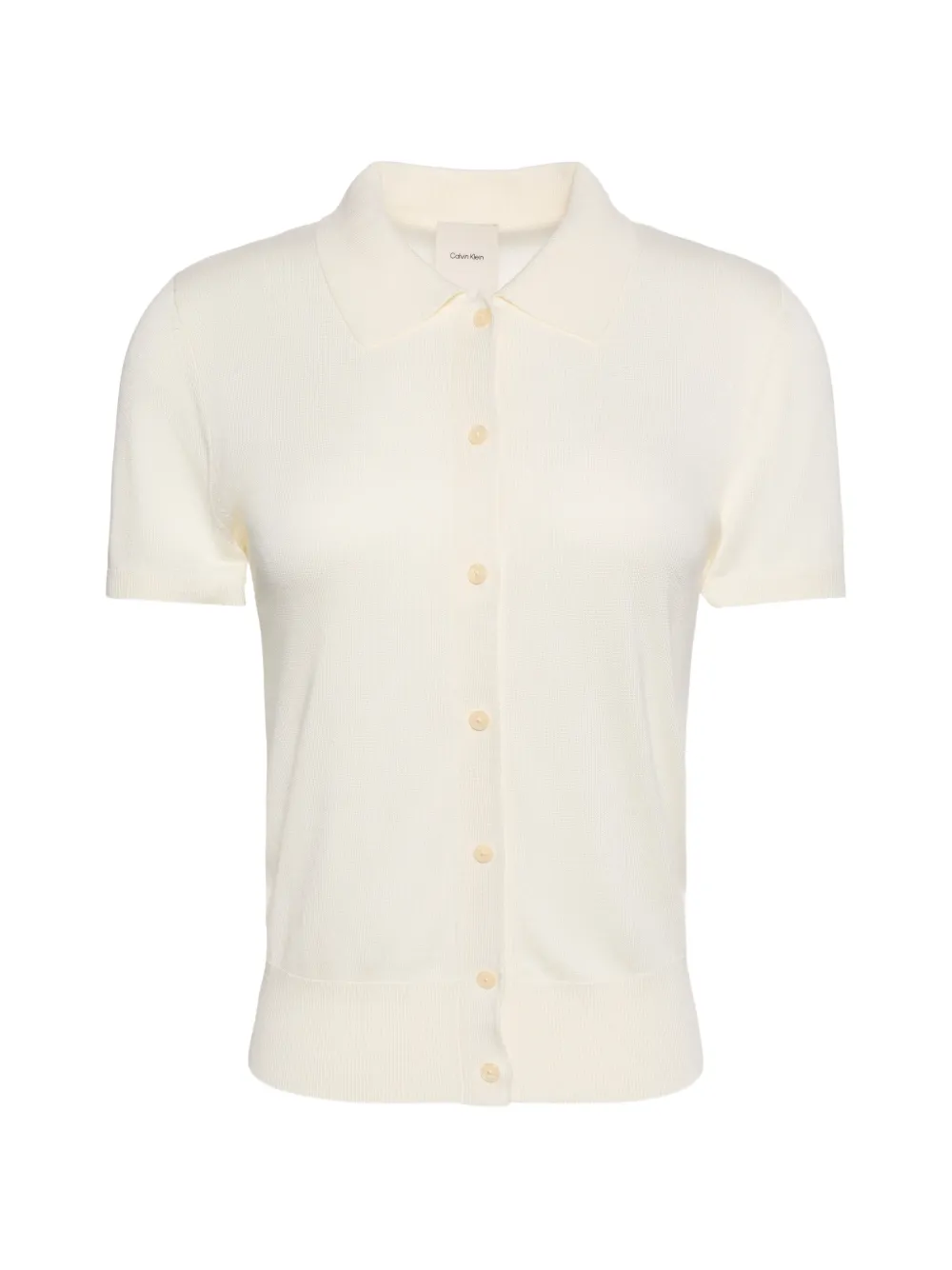 Calvin Klein short-sleeve cardigan - Toni neutri