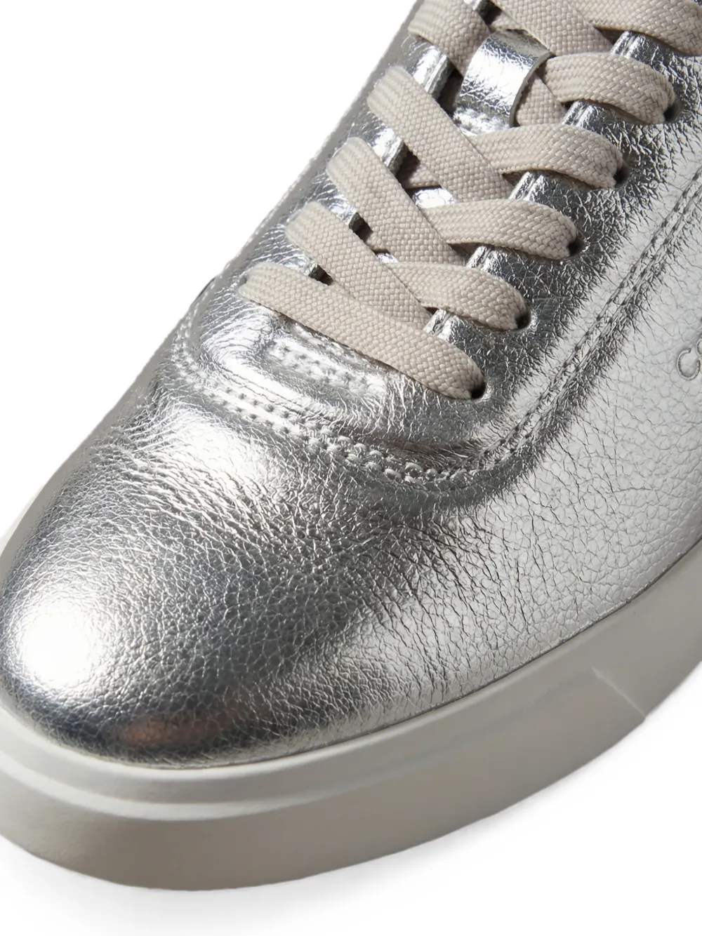 Calvin Klein logo-print sneakers Zilver