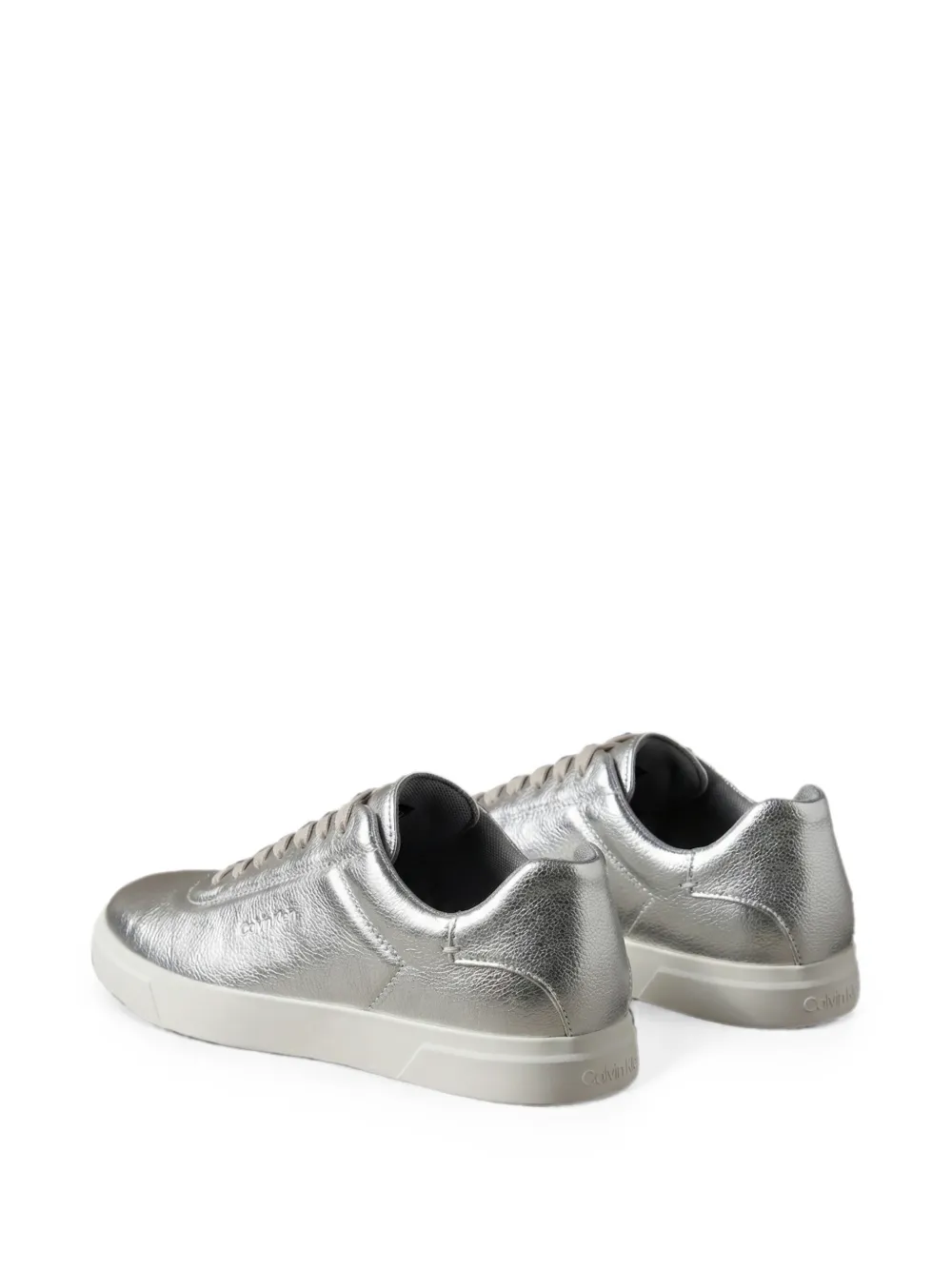 Calvin Klein logo-print sneakers Zilver