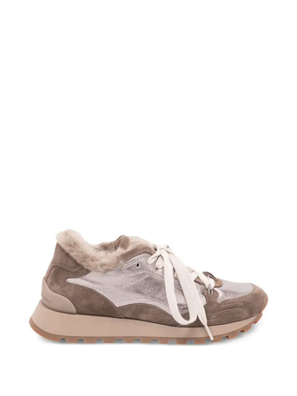 Brunello Cucinelli Sneakers mit runder Kappe - Braun