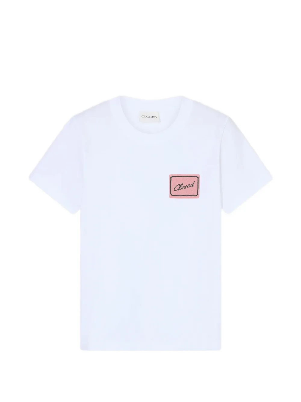 Closed logo-patch T-shirt - Bianco