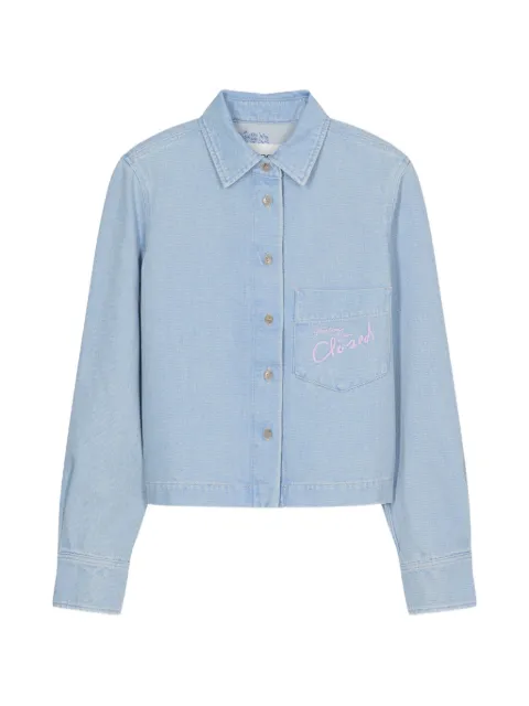 Closed embroidered denim shirt