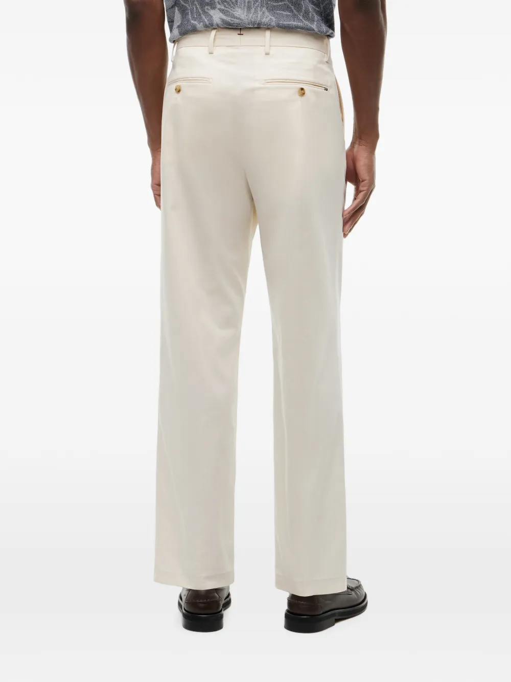 Tommy Hilfiger Straight plooibroek Wit