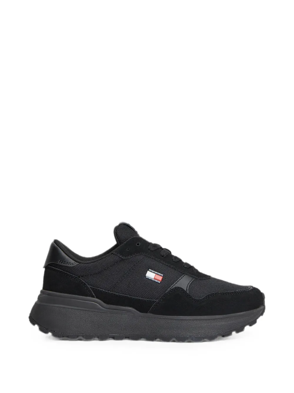 Tommy Hilfiger logo-patch lace-up sneakers - Nero