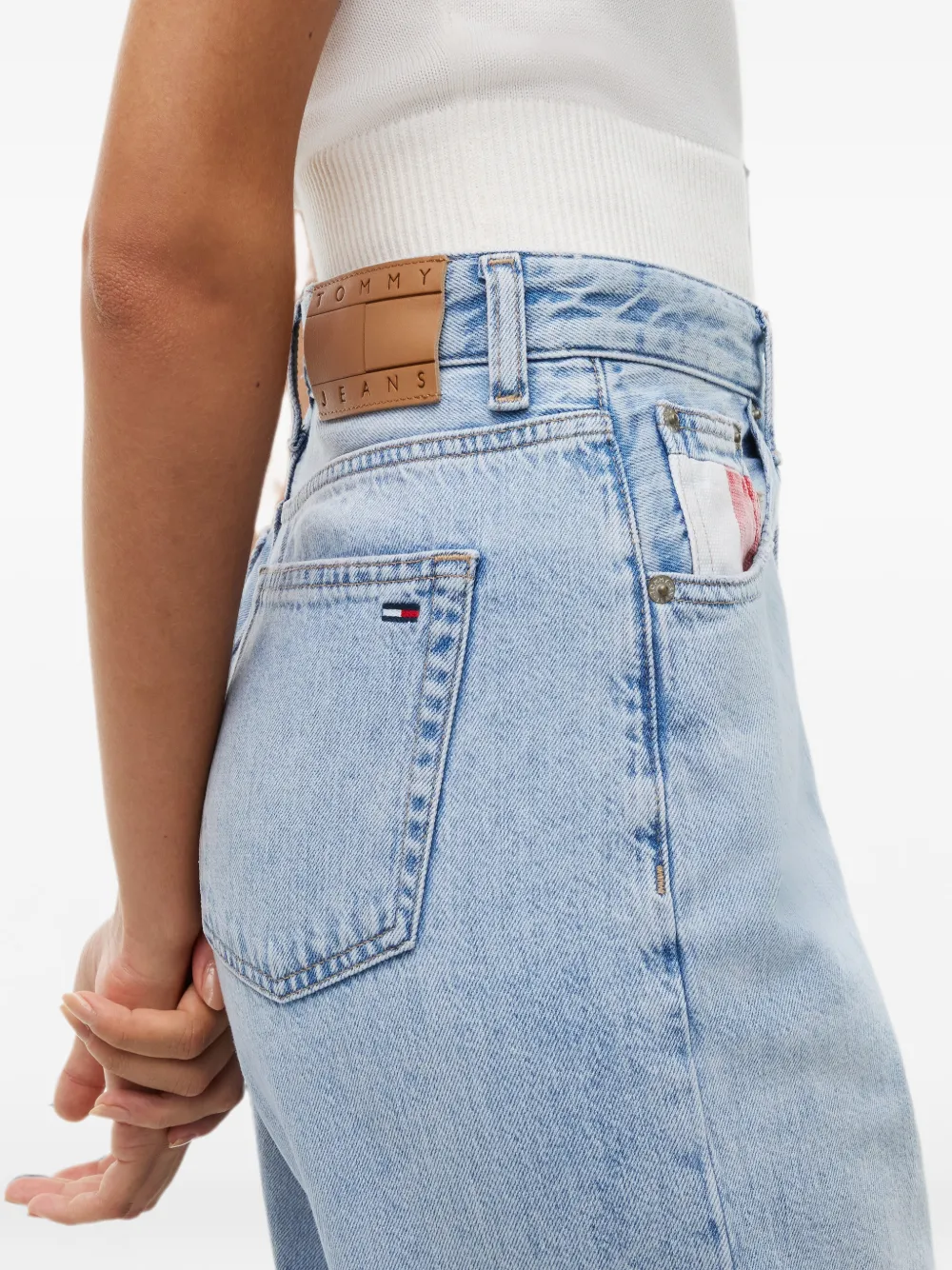 Tommy Hilfiger Mom high-waist jeans Blauw