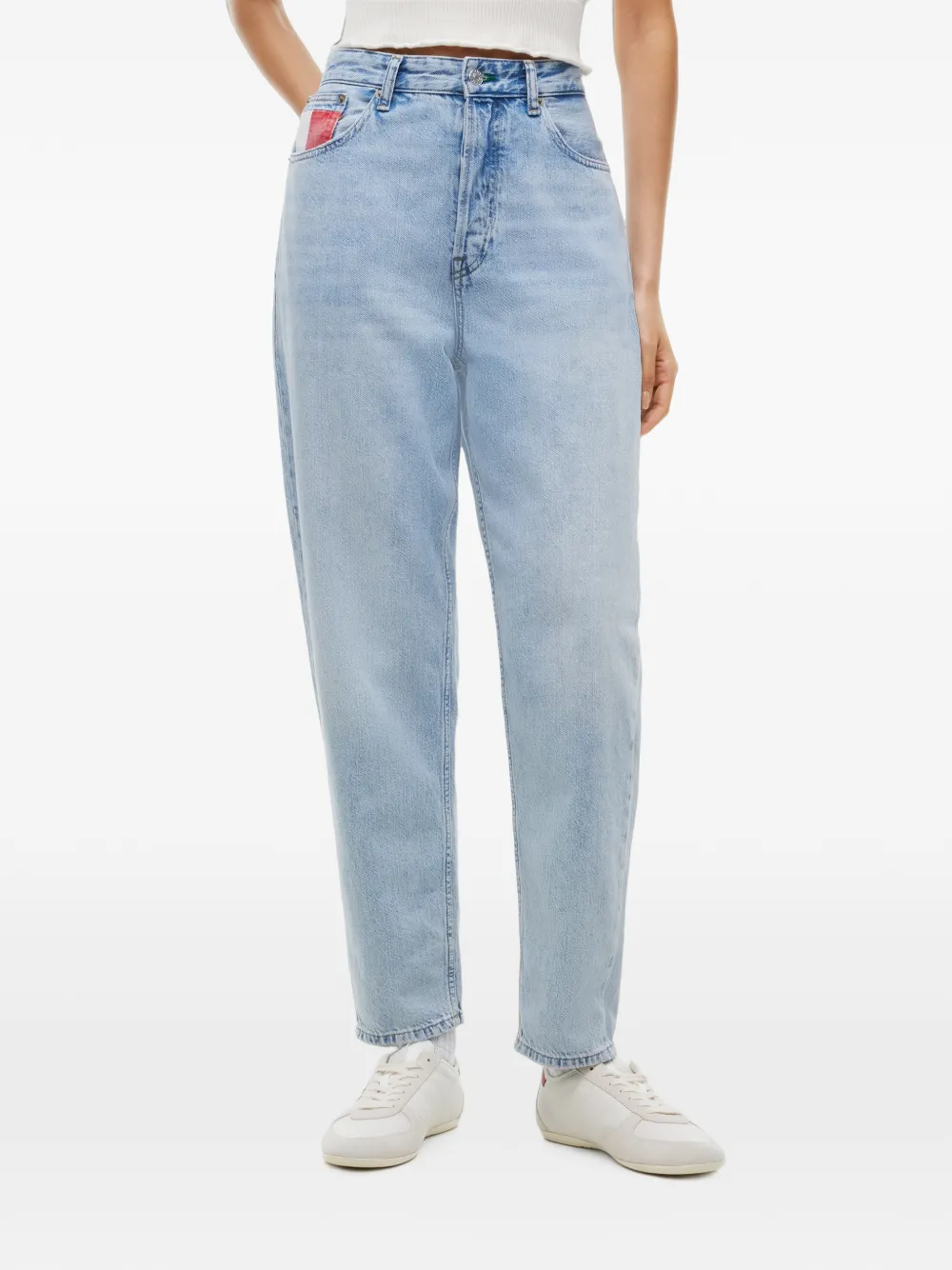 Tommy Hilfiger Mom high-waist jeans Blauw