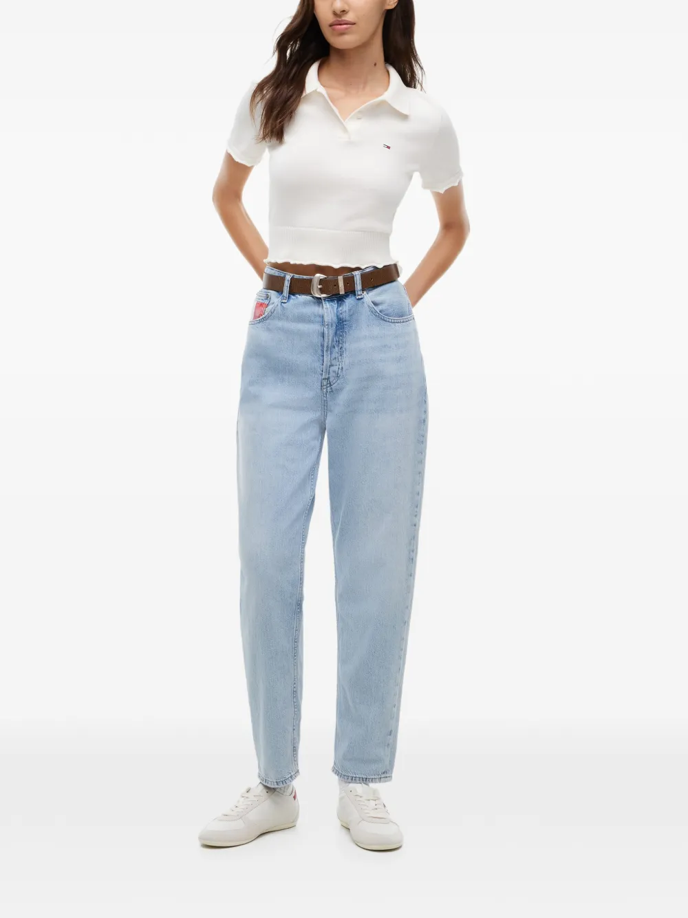 Tommy Hilfiger Mom high-waist jeans Blauw