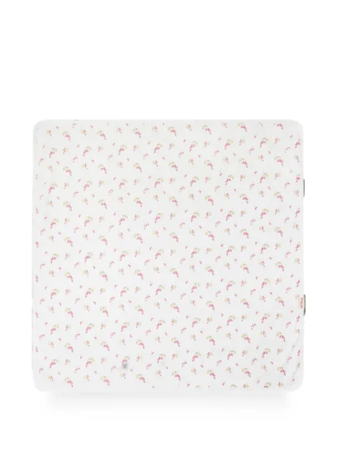 TIFFANY KIDS  floral-print ribbed blanket