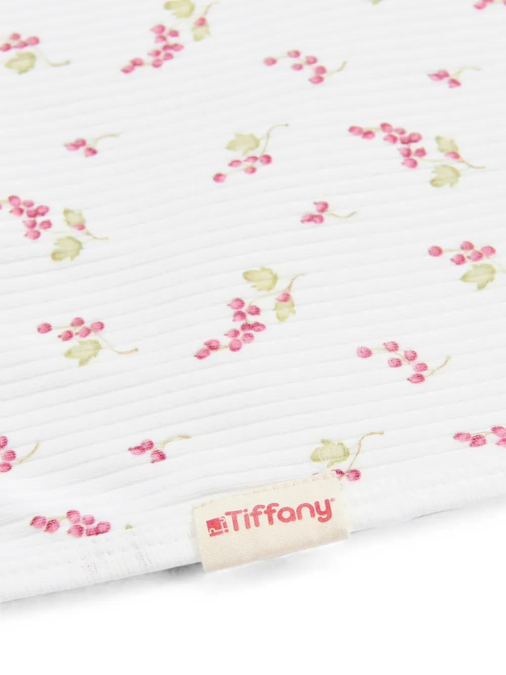 TIFFANY KIDS Geribbelde deken met bloemenprint Wit