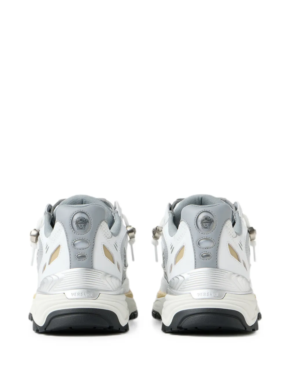 Versace Icaro leather sneakers Wit