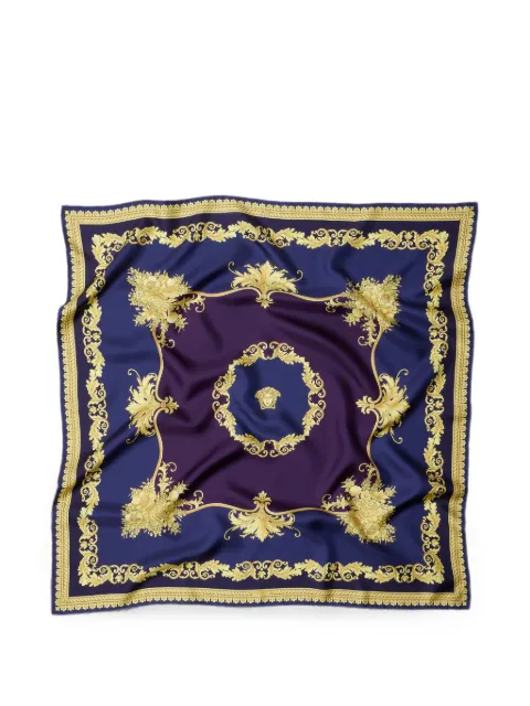 Versace Schal aus Seidentwill mit Print 90cm