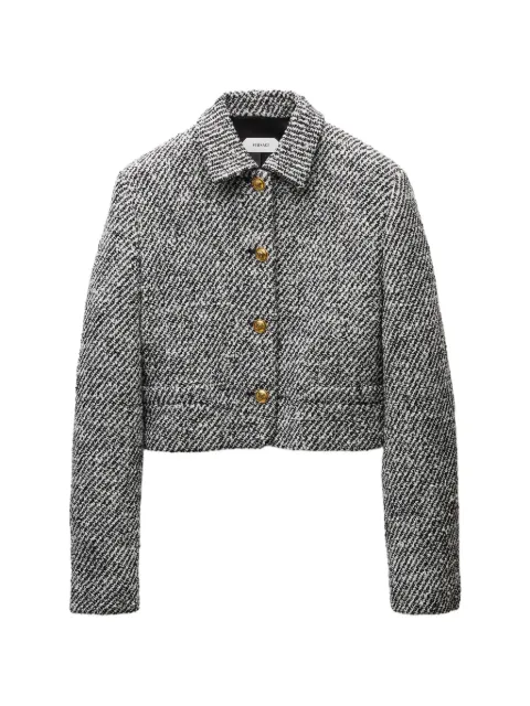 Versace cropped wool bouclé blouson