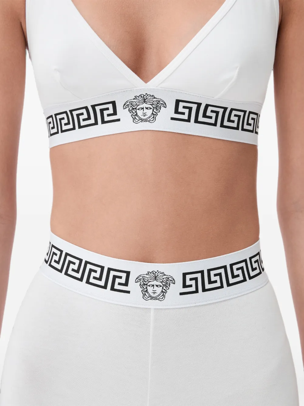 Versace Katoenen-jersey bralette Wit