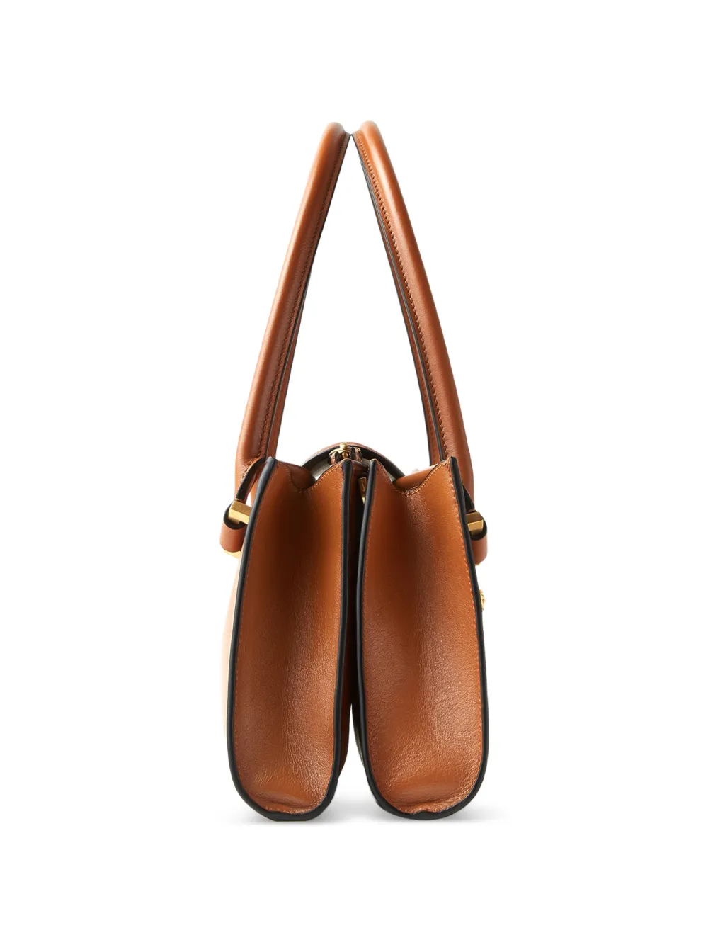 Versace Severine leren schoudertas Bruin