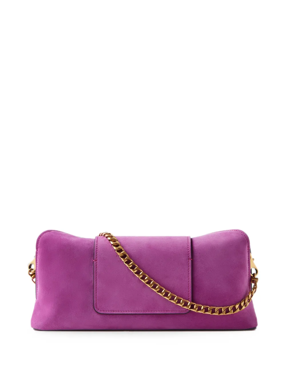 Versace Vivian suède clutch Paars