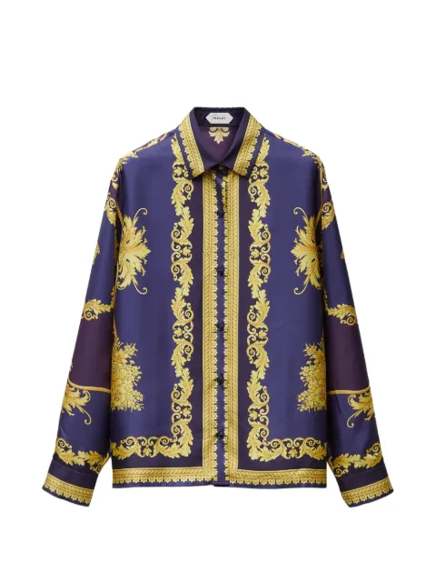 Versace printed silk twill shirt