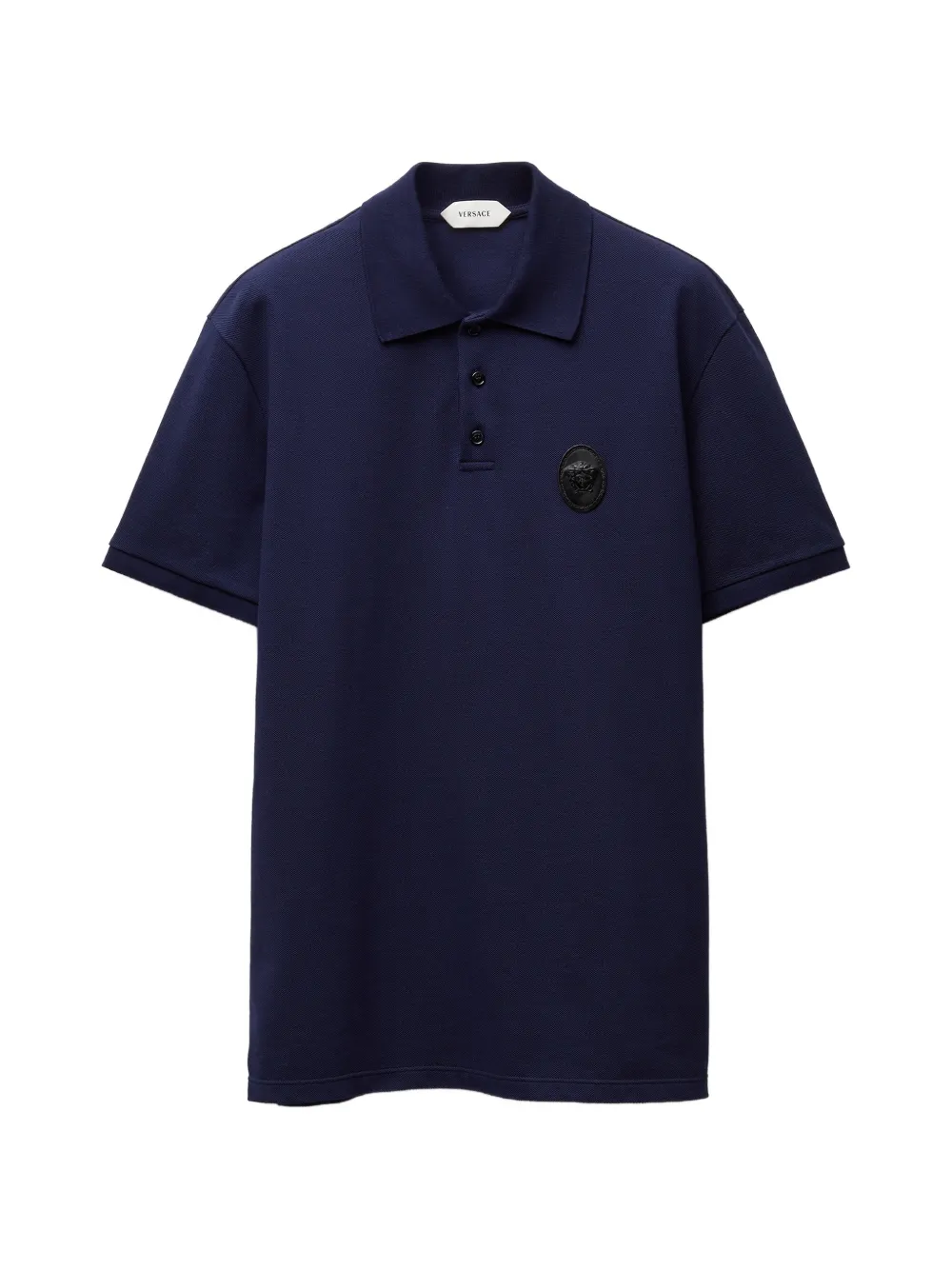 Versace cotton piqué polo - Blau
