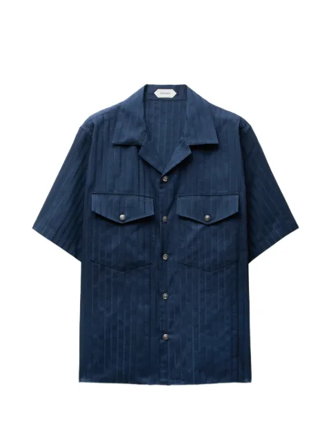Versace jacquard cotton-silk regular shirt