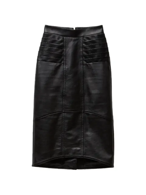 Versace nappa midi skirt