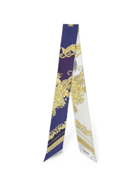 Versace cinta de sarga y seda estampada