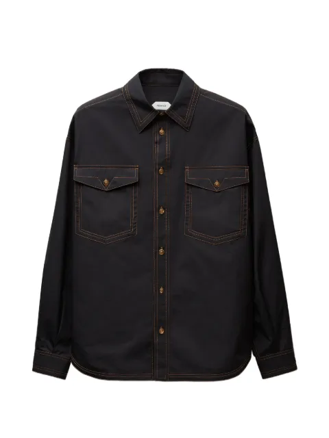 Versace cotton poplin loose shirt