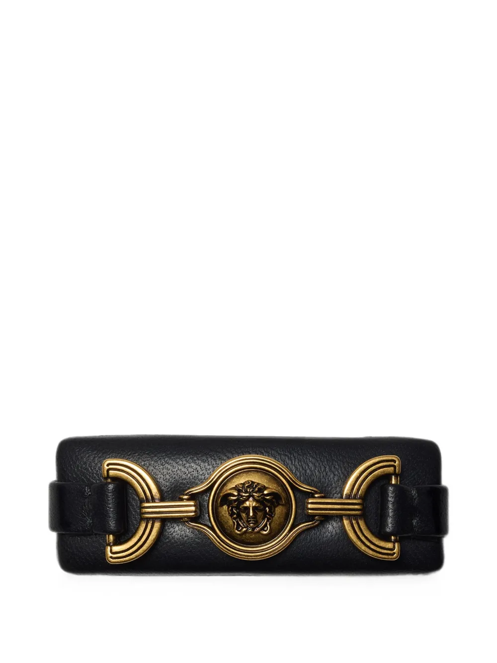 Versace leather hair clip
