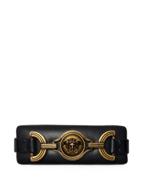 Versace leather hair clip
