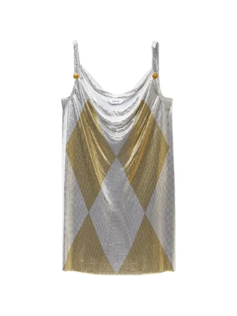 Versace metal mesh mini dress