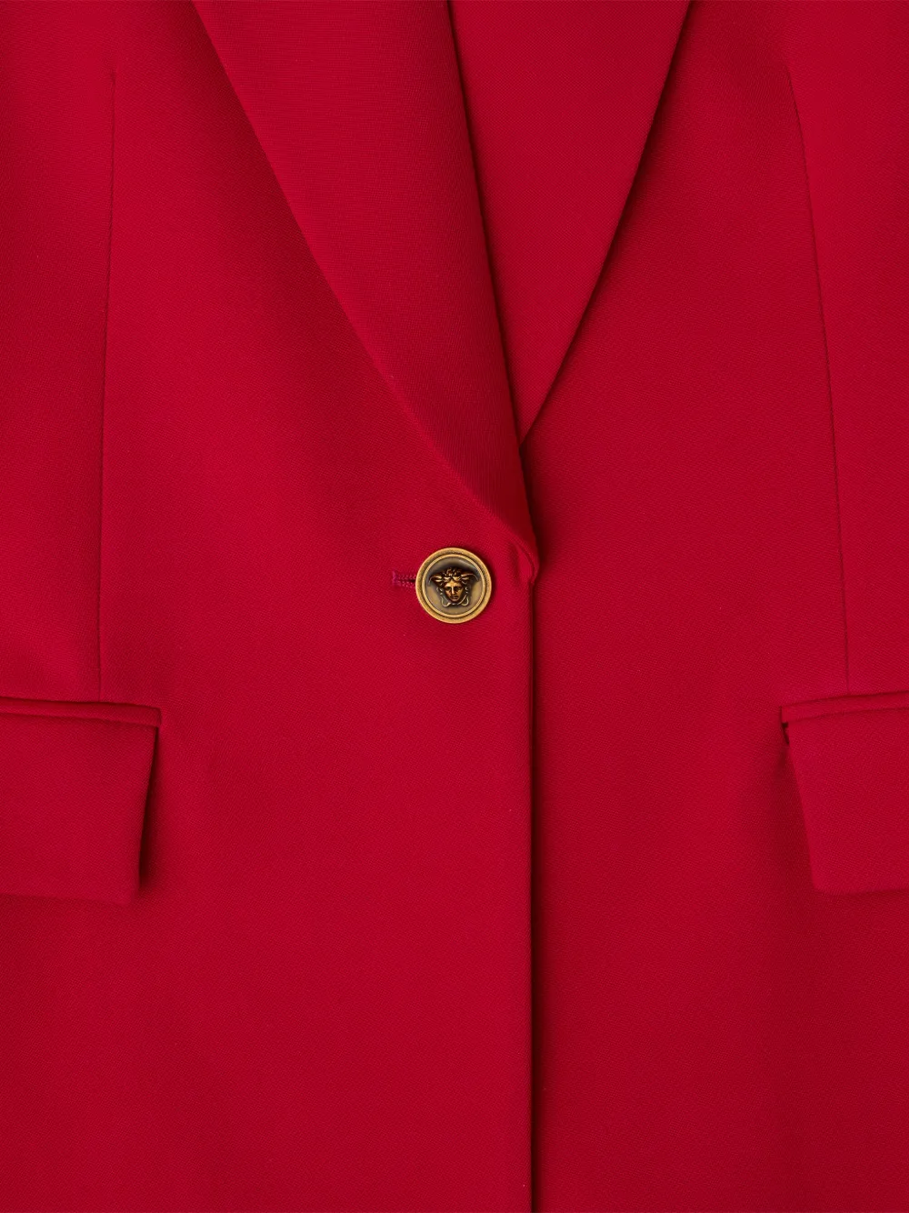 Versace Wollen grain de poudre blazer Rood