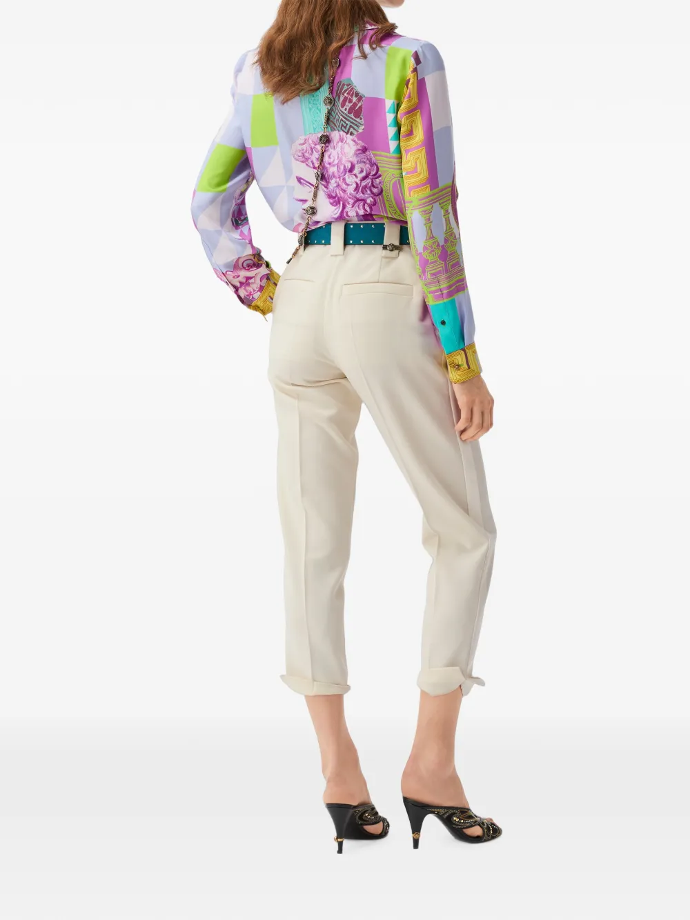 Versace Stretch broek Beige