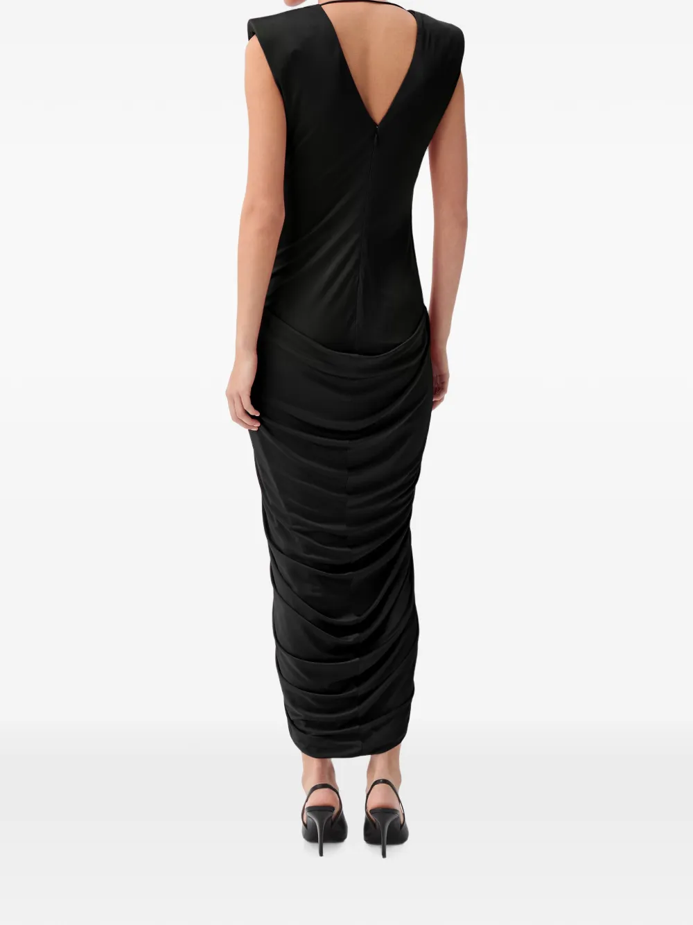 Versace Viscose-jersey avondjurk Zwart