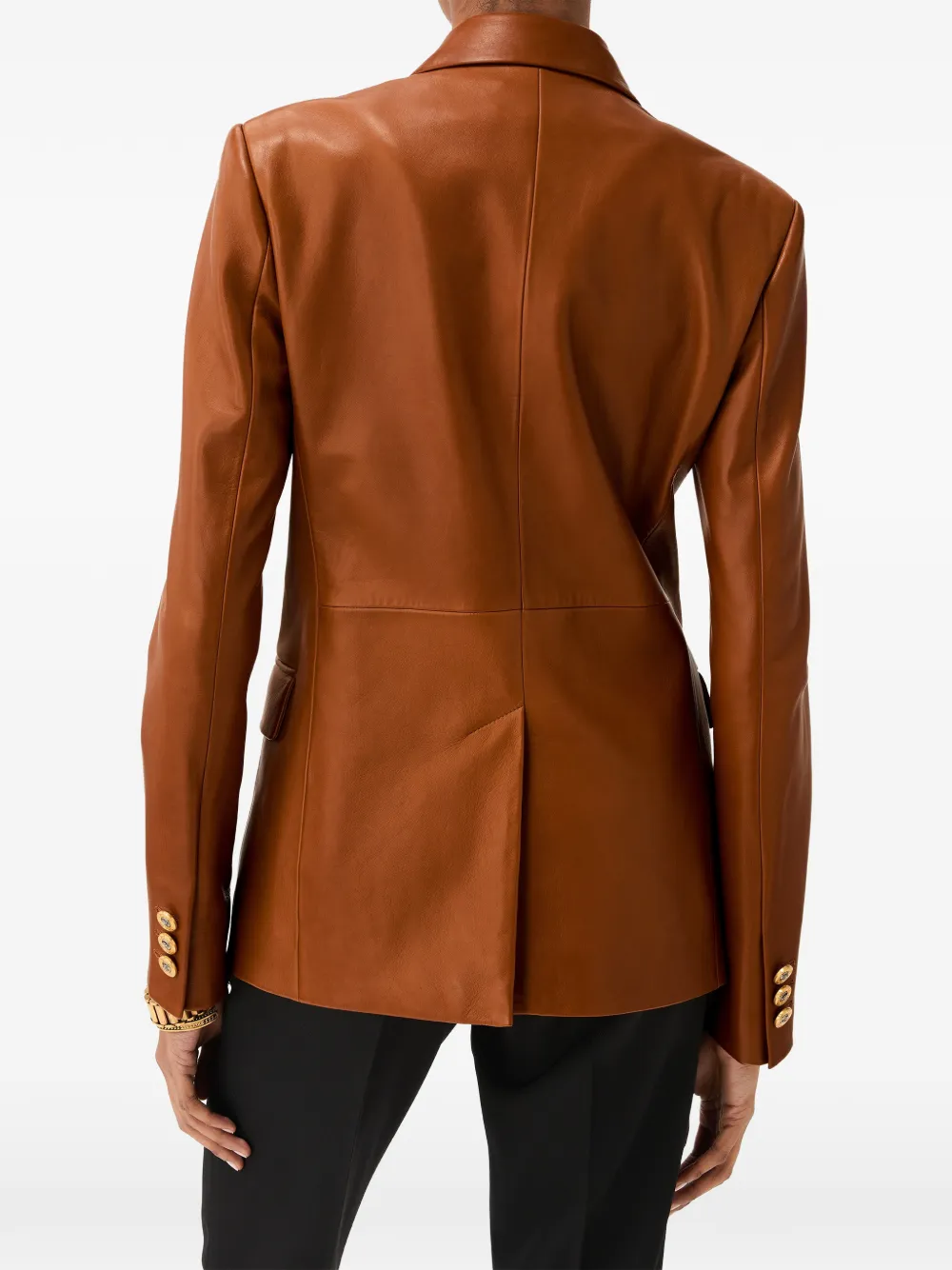 Versace Nappa plongé blazer Bruin