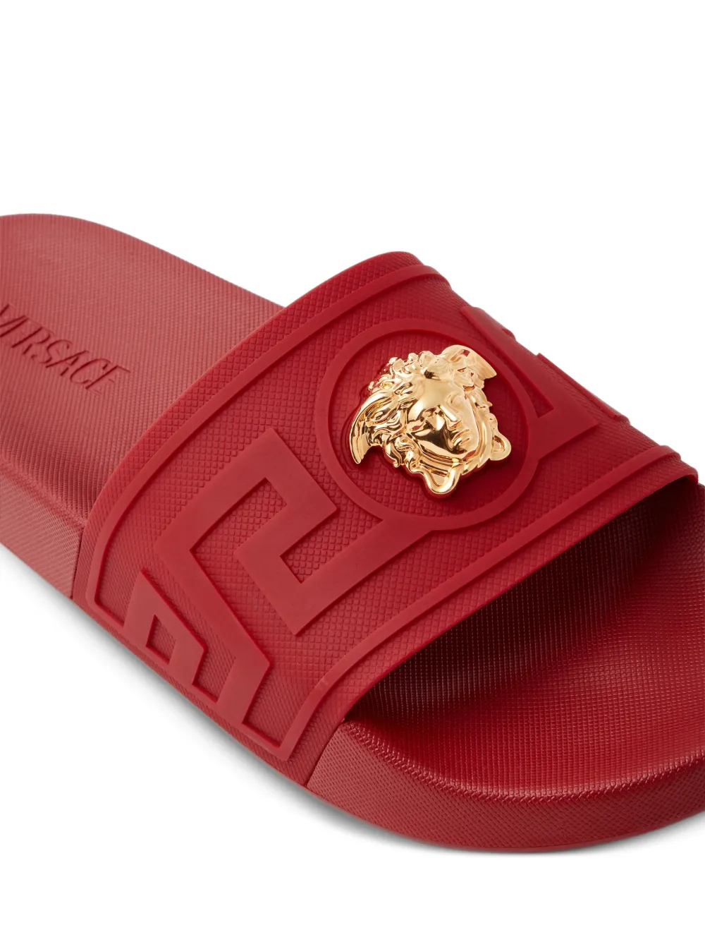 Versace La Medusa rubberen slippers Rood