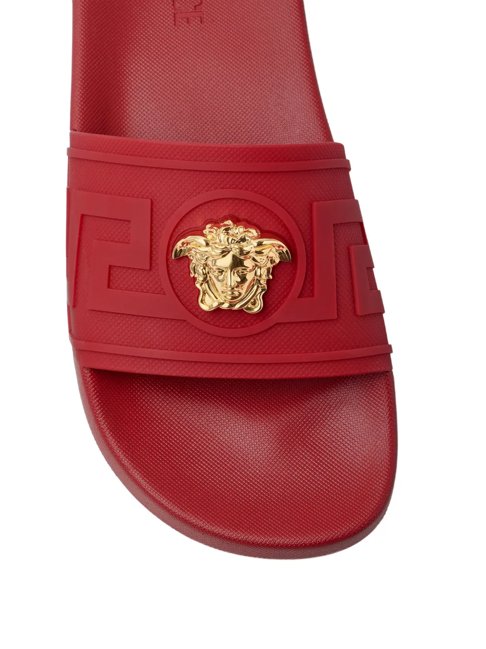 Versace La Medusa rubberen slippers Rood